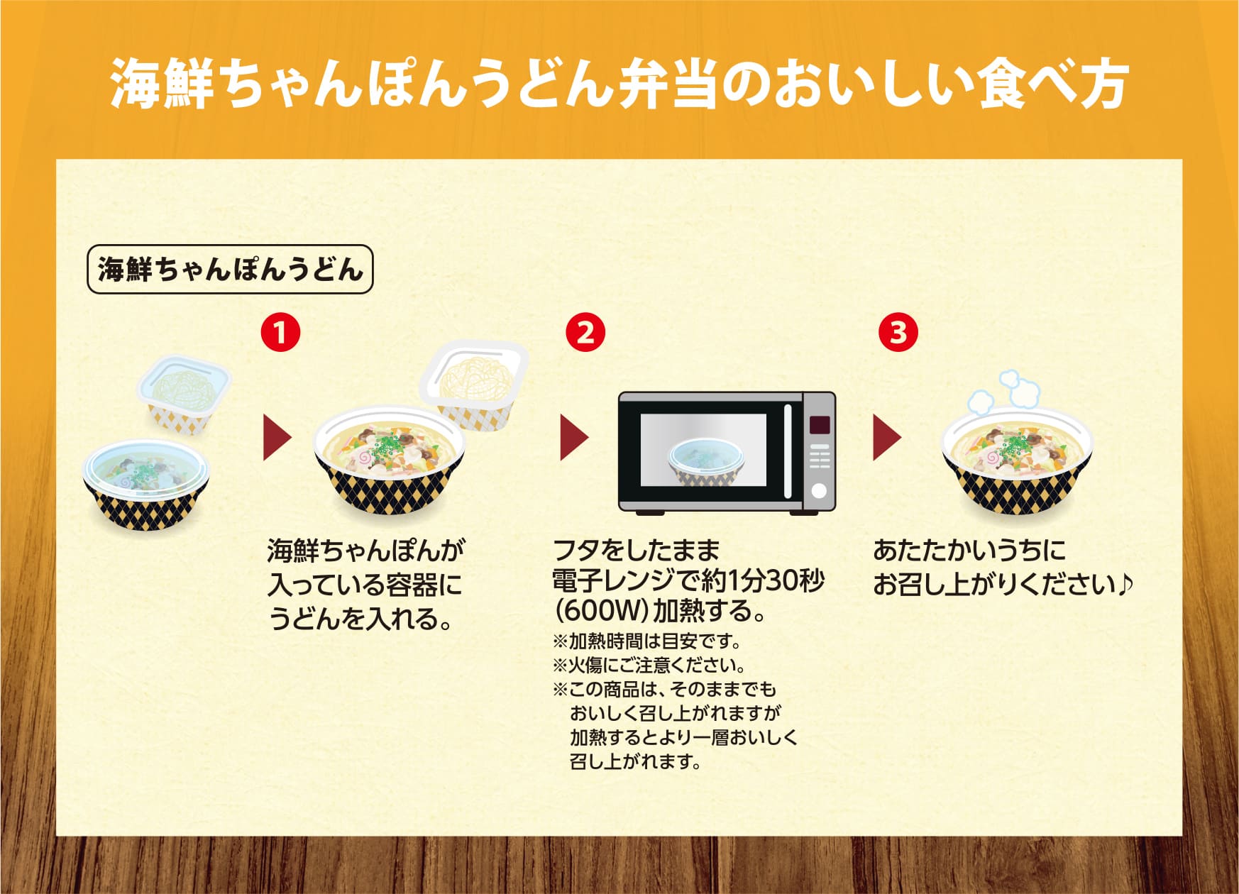 ちゃんぽんうどん弁当の美味しい食べ方