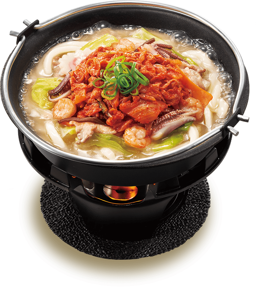 キムチ海鮮ちゃんぽんうどん