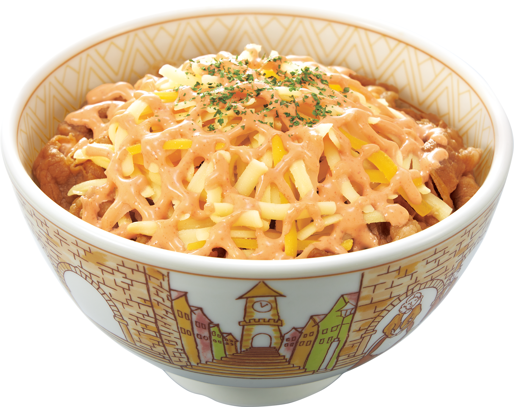 明太マヨチーズ牛丼