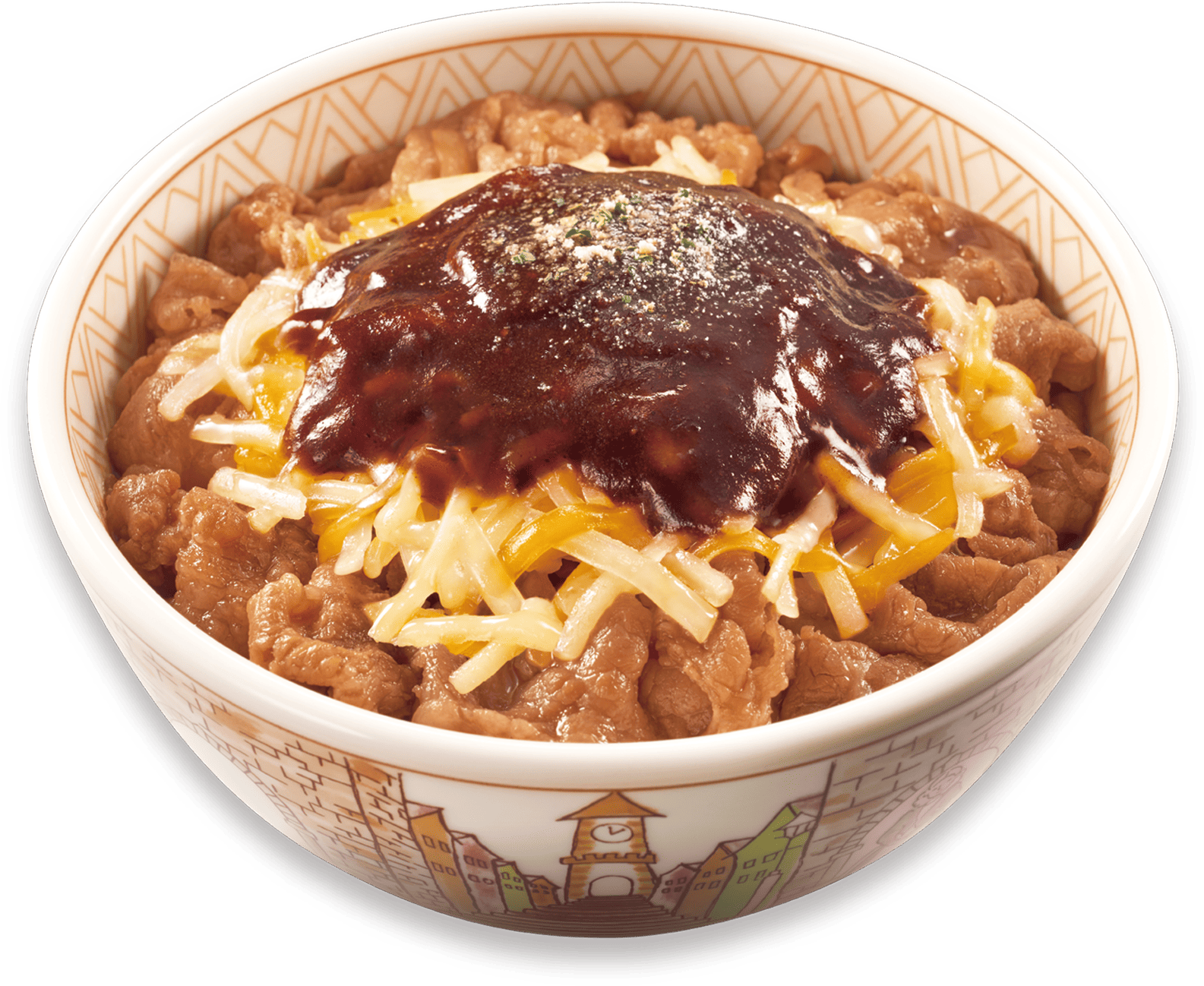 デミグラスチーズ牛丼