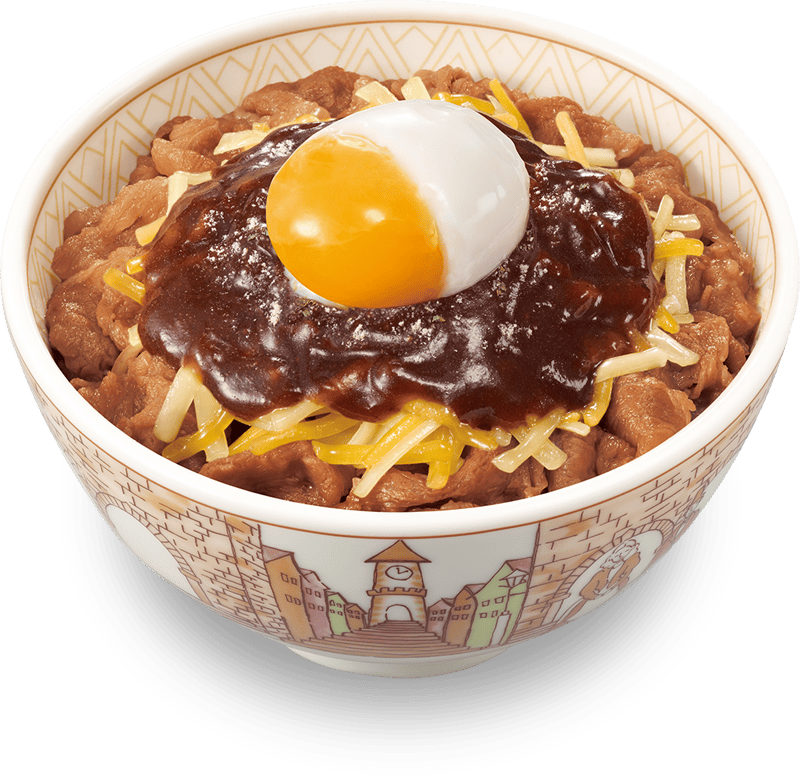 おんたま デミグラスチーズ牛丼