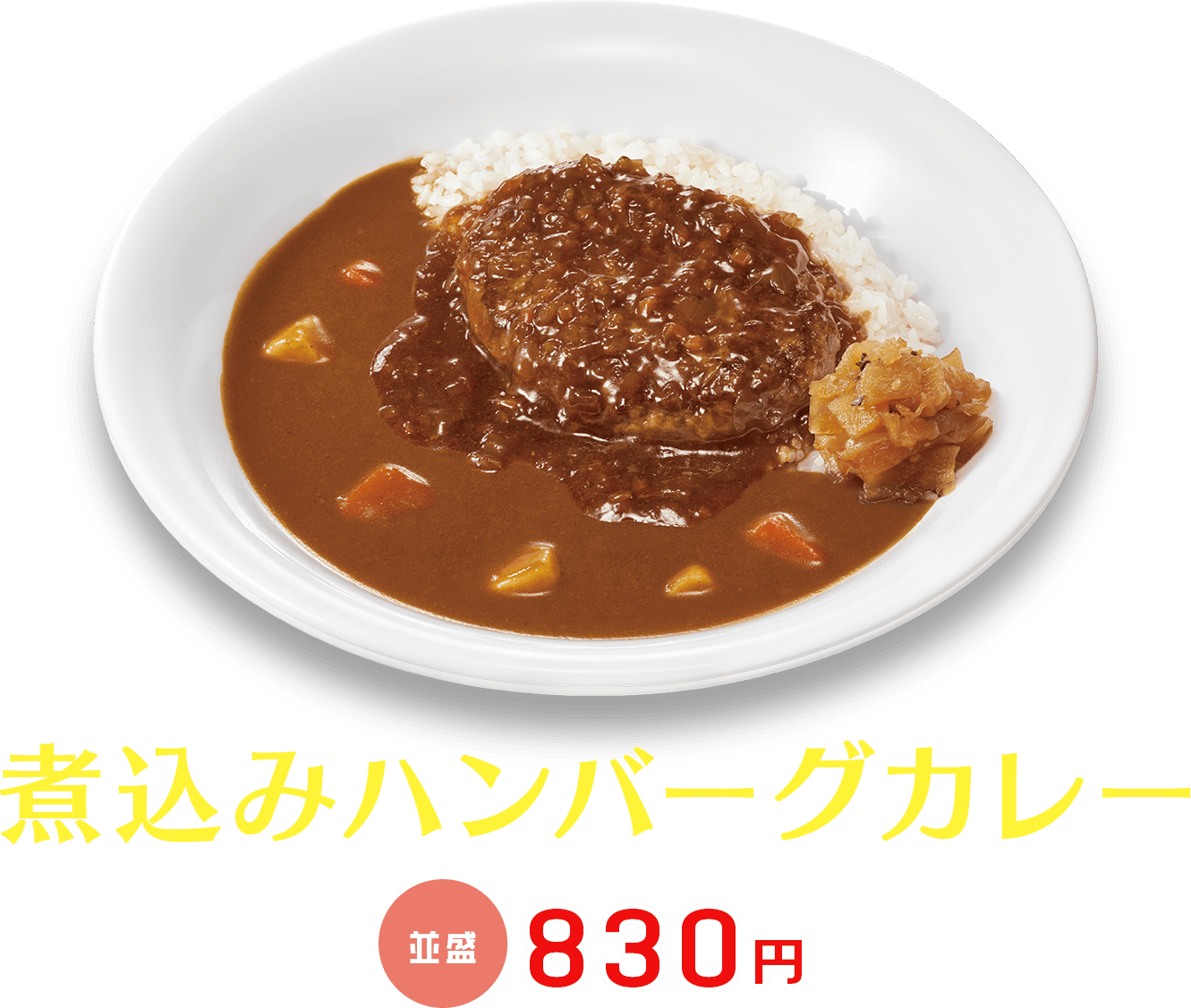 煮込みハンバーグカレー 並盛830円
