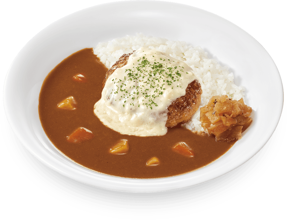 チーズインハンバーグカレー