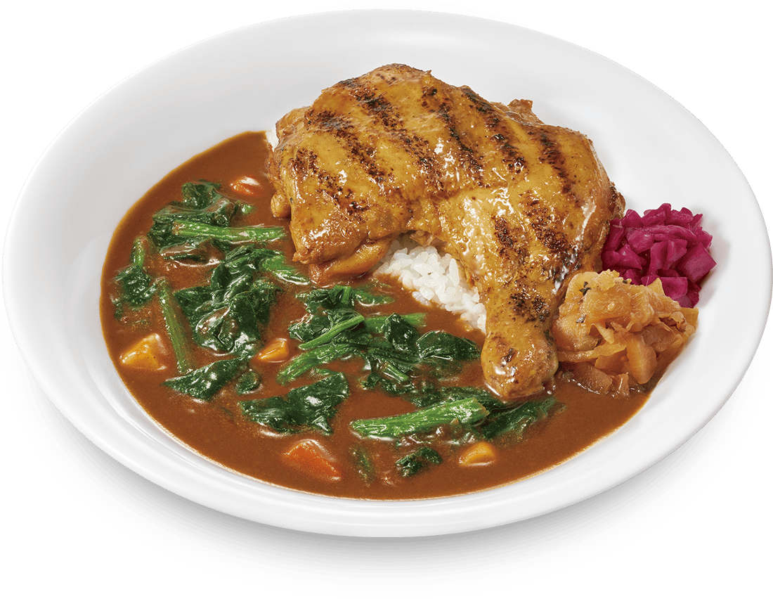 ほうれん草ほろほろチキンカレー