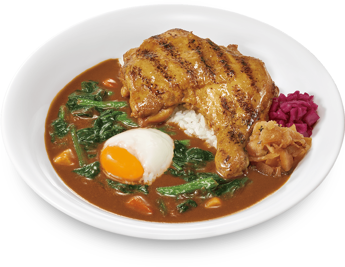 おんたまほうれん草ほろほろチキンカレー