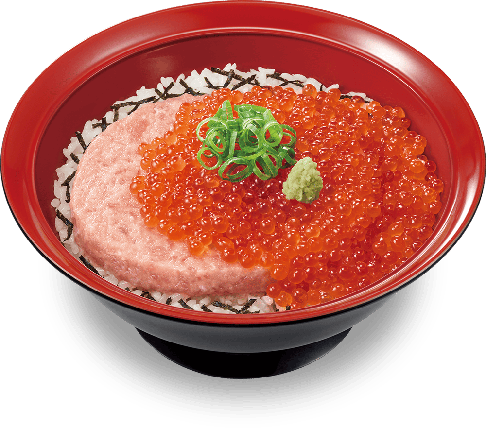 いくらまぐろたたき丼