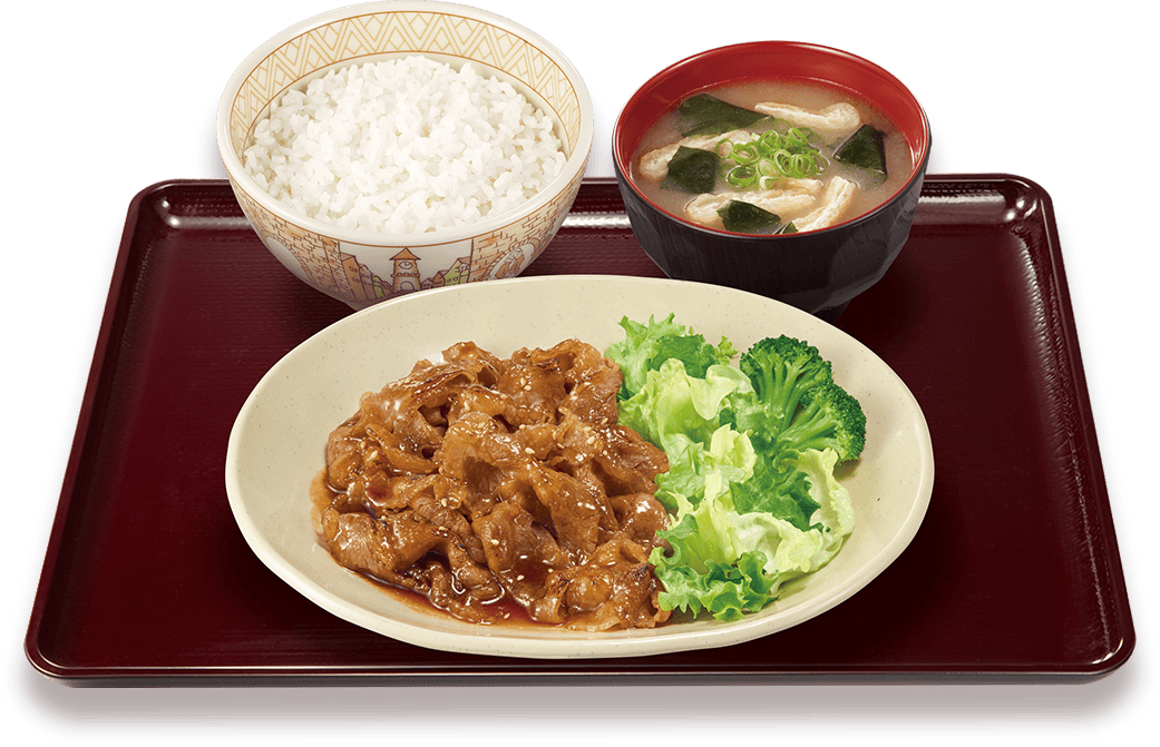 牛カルビ焼肉定食