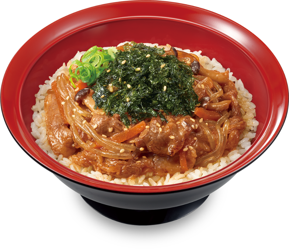 やみつき海苔プルコギ牛カルビ焼肉丼