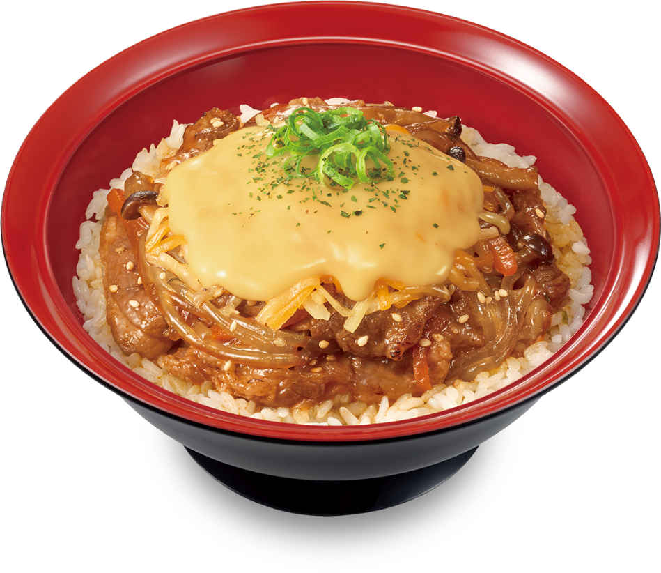 とろ〜り三種のチーズプルコギ牛カルビ焼肉丼