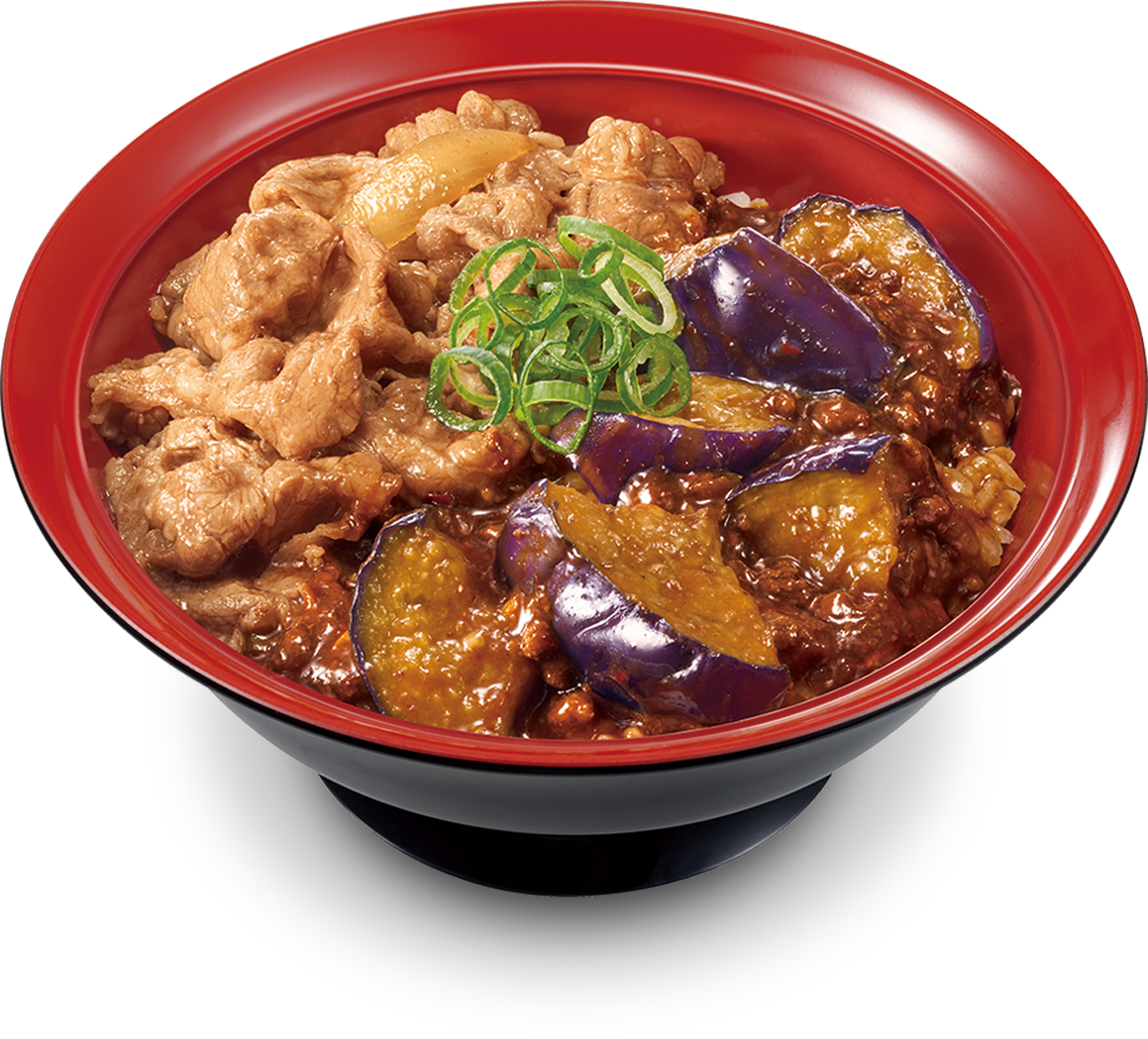 シビ辛麻婆茄子牛丼