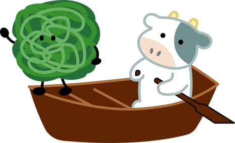 牛さんとめかぶ