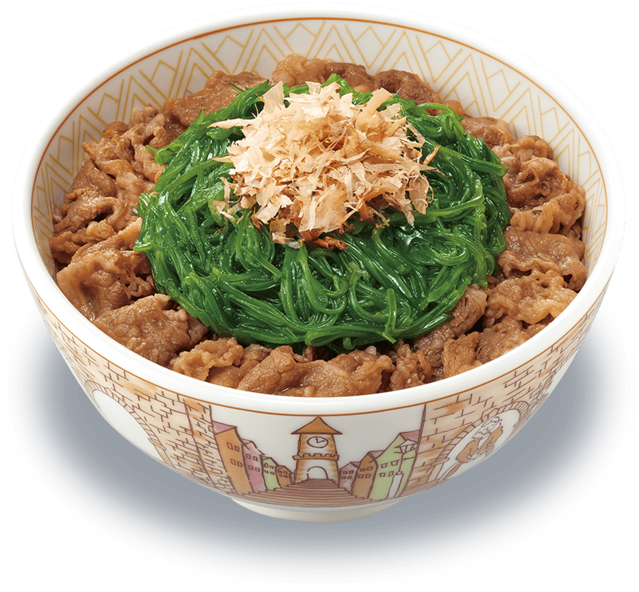たっぷりめかぶ牛丼