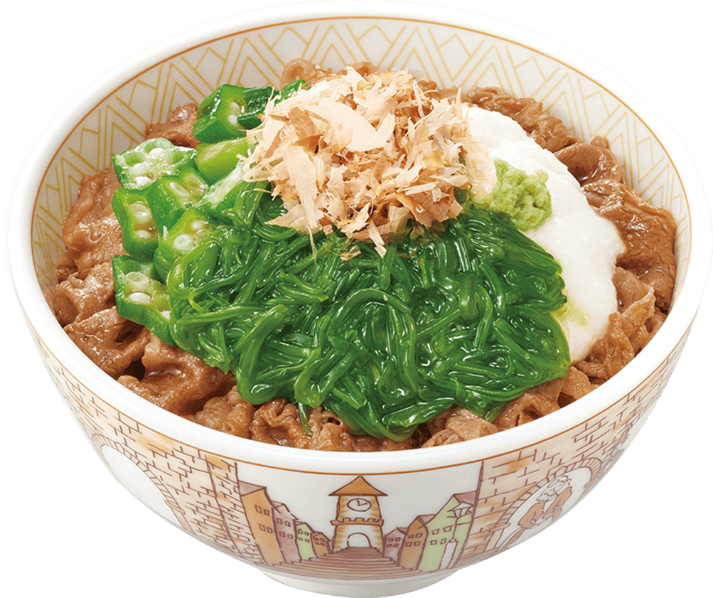 めかぶ牛丼