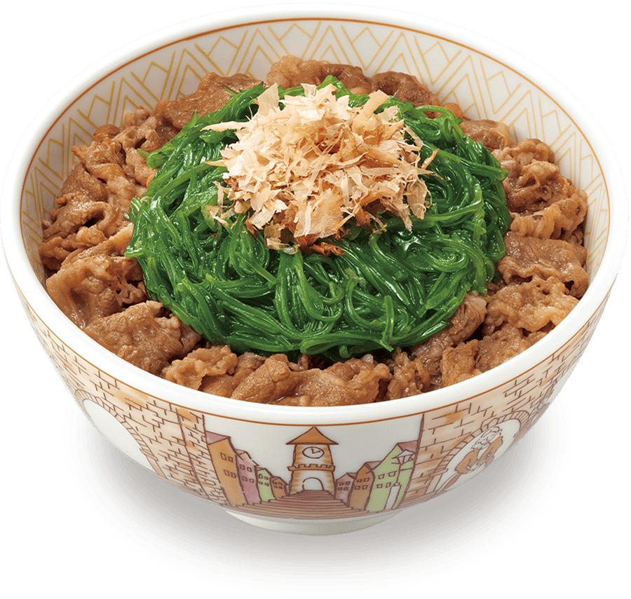 たっぷりめかぶ牛丼