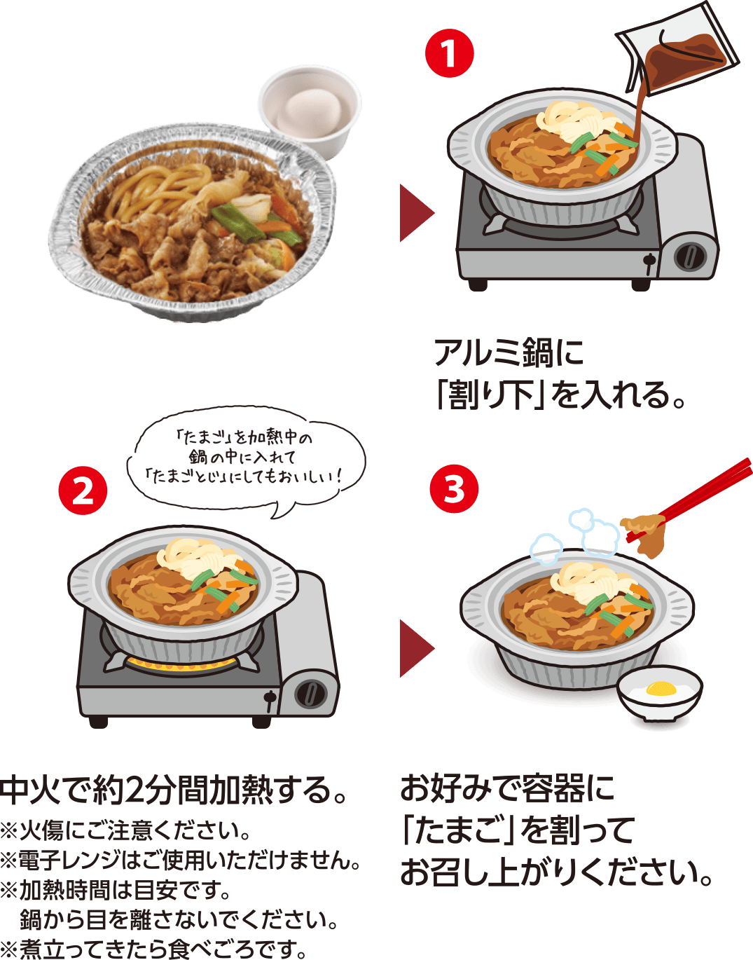 牛すき鍋食べ方