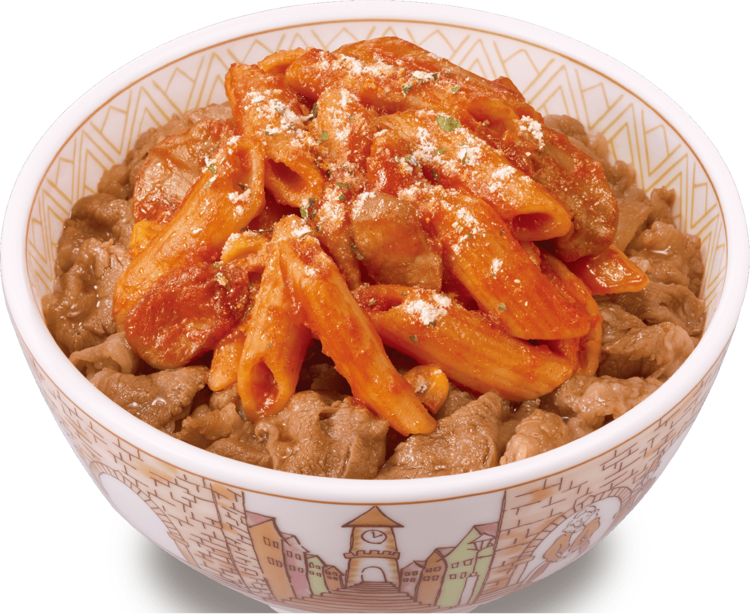 ナポリタン牛丼