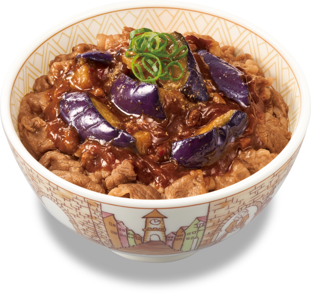 スパイシー麻婆ナス牛丼