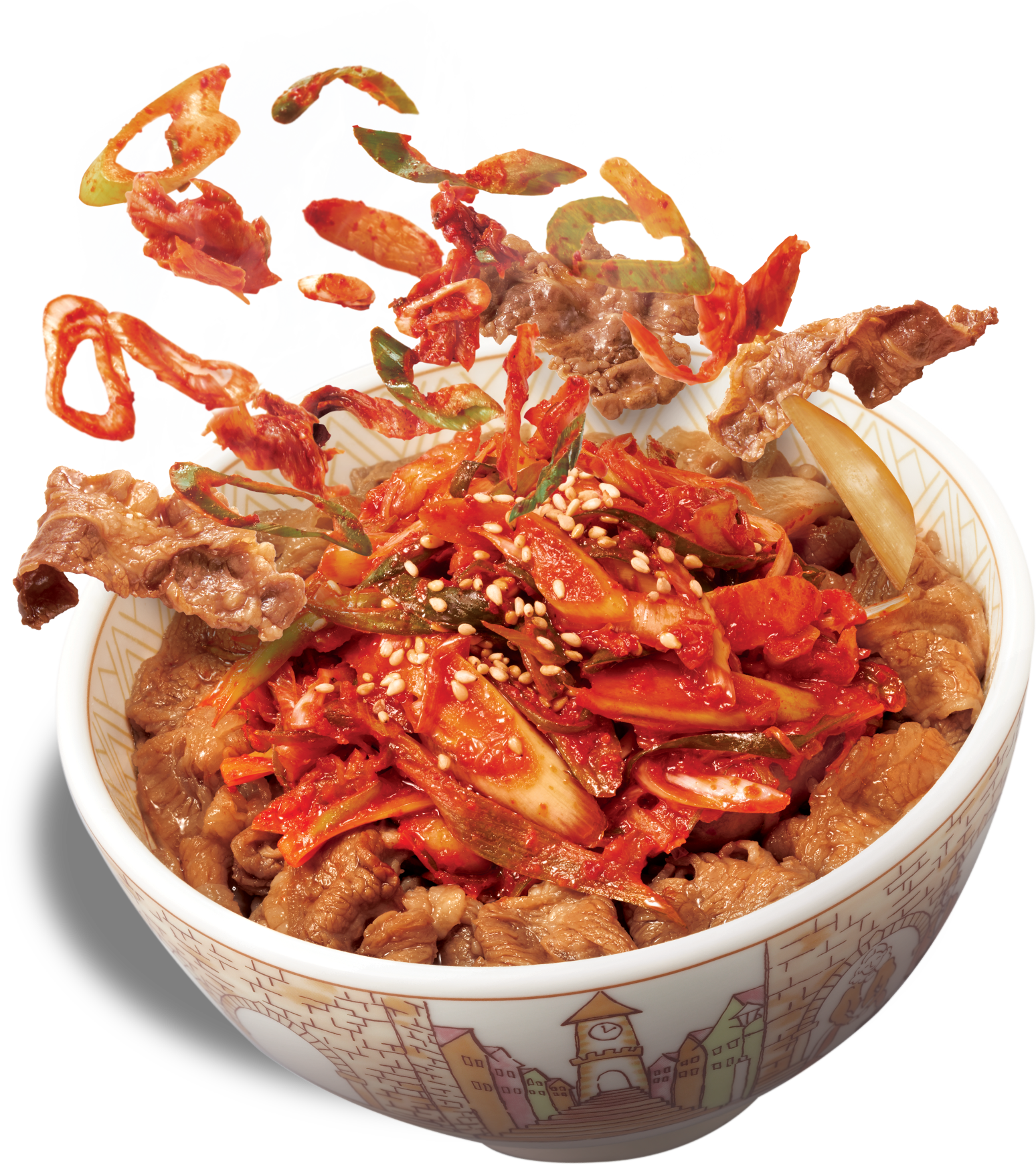 ねぎキムチ牛丼