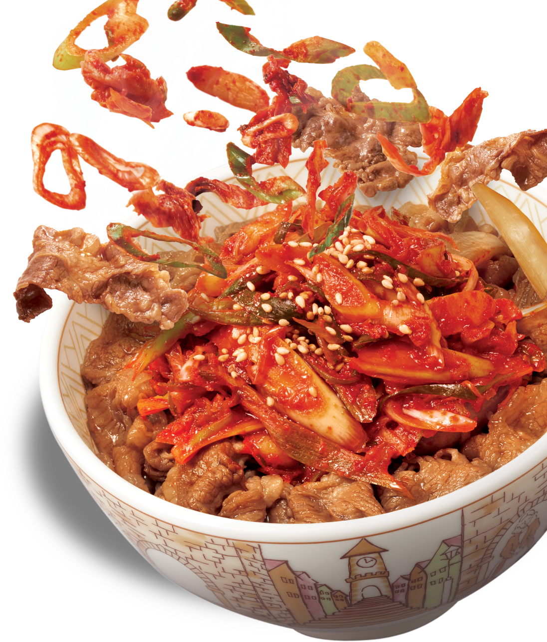 ねぎキムチ牛丼
