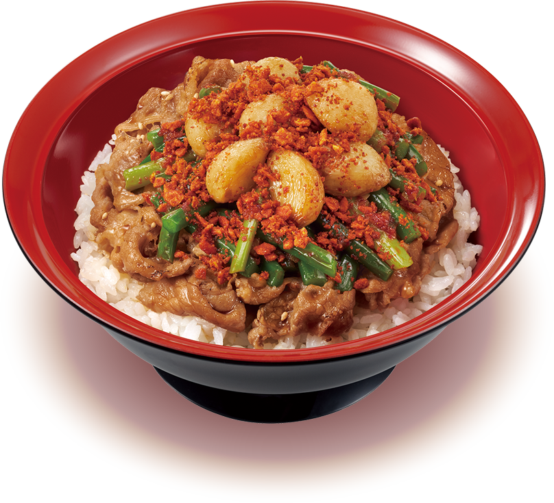 トリプルニンニク牛カルビ丼