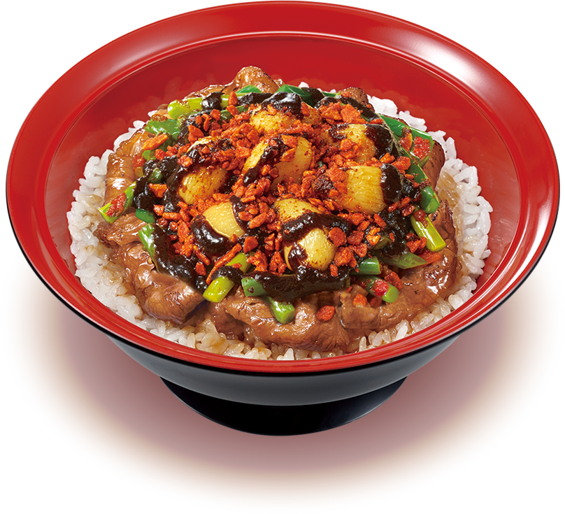 黒マー油トリプルニンニク牛カルビ丼
