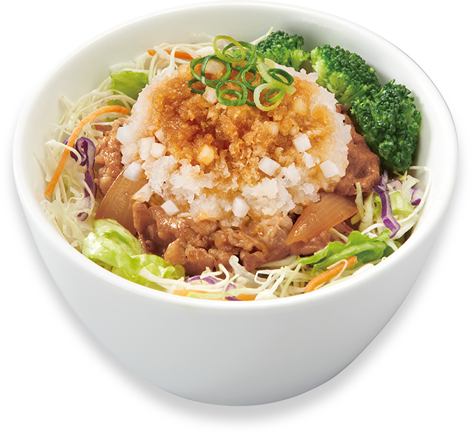 鬼おろしポン酢牛丼ライト