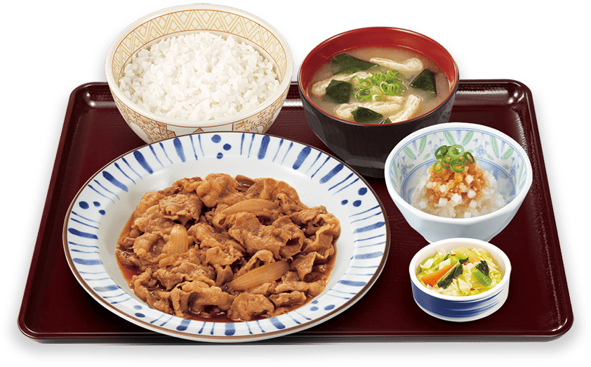鬼おろしポン酢牛皿定食