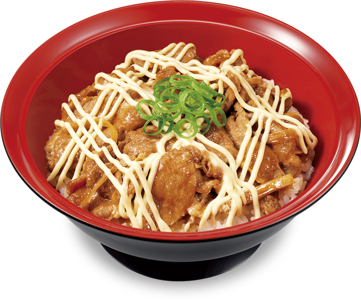 マヨ豚生姜焼き丼