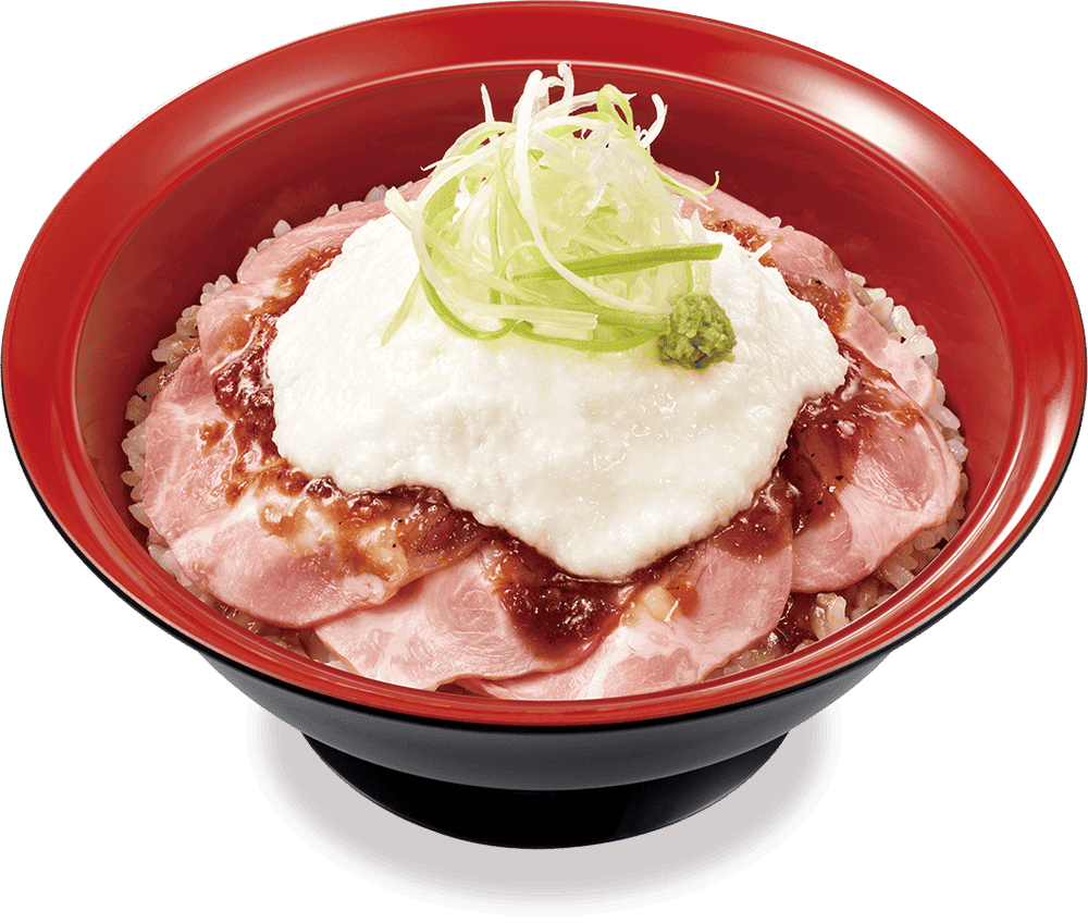 山かけローストポーク丼