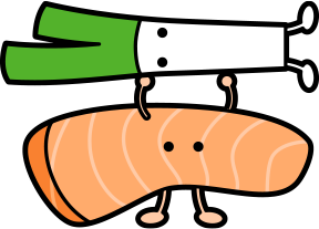 サーモンとねぎ