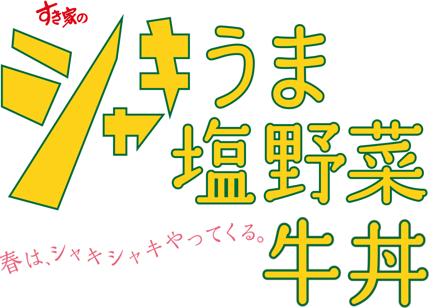 シャキうま塩野菜牛丼