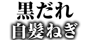 黒だれ白髪ねぎ