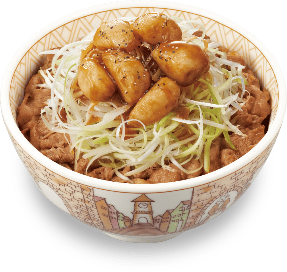 にんにく白髪ねぎ牛丼