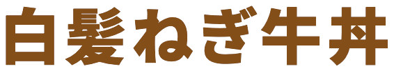 白髪ねぎ牛丼