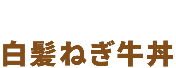 白髪ねぎ牛丼