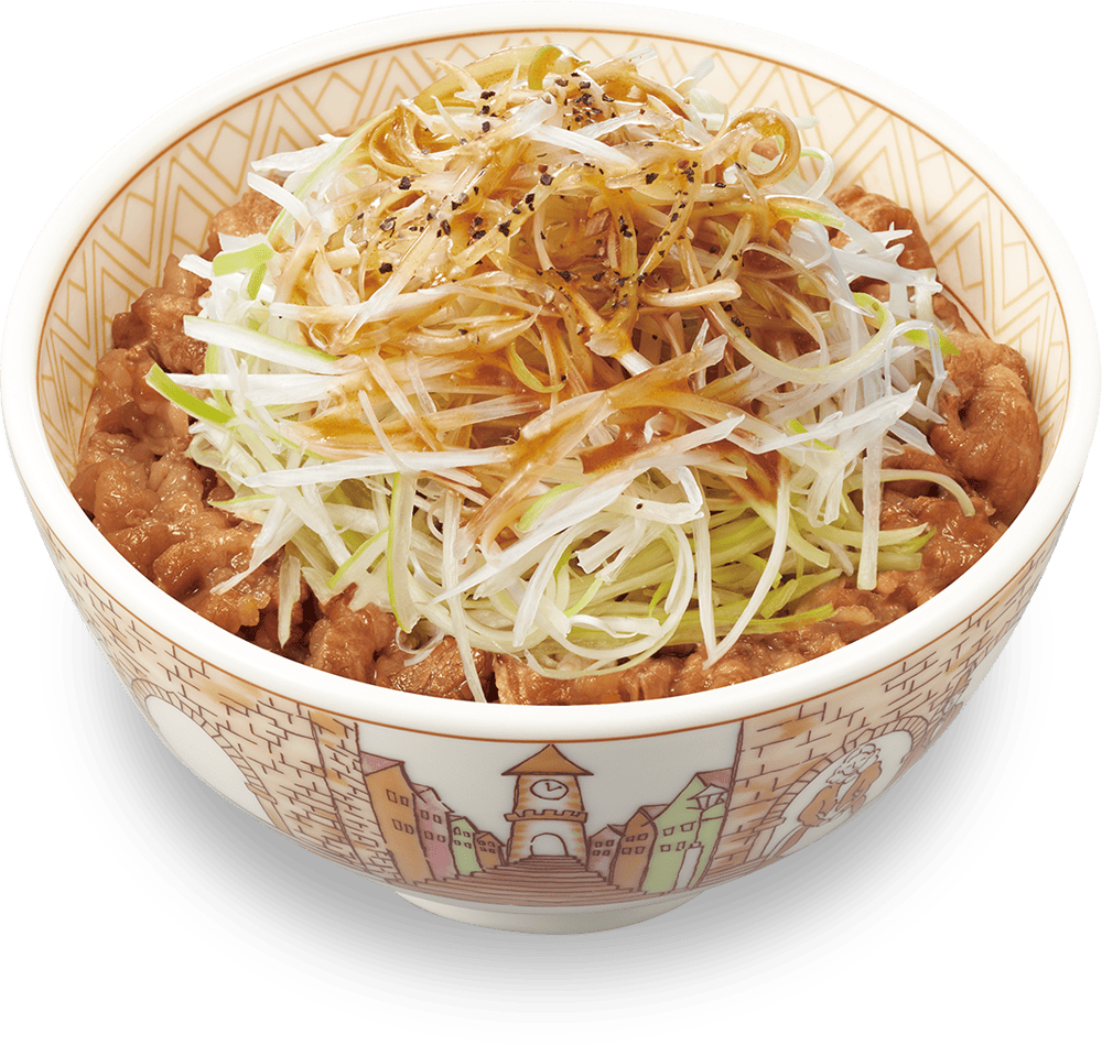 白髪ねぎ牛丼