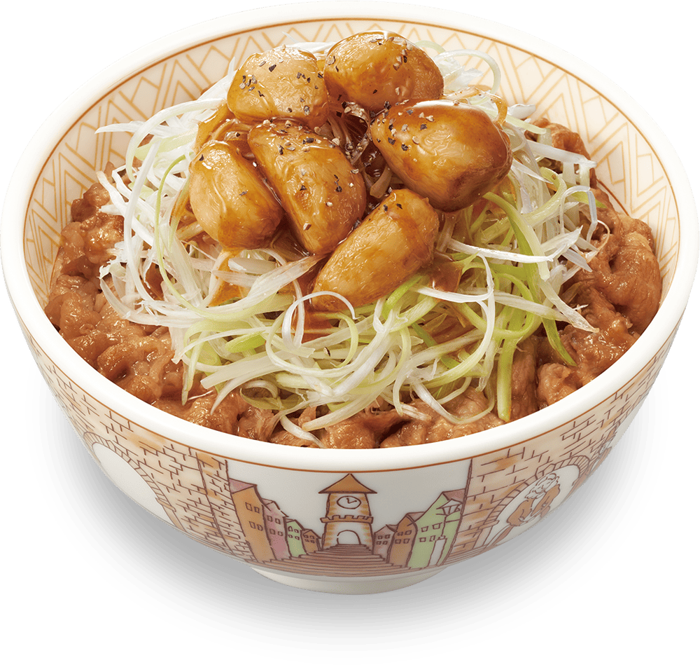 にんにく白髪ねぎ牛丼