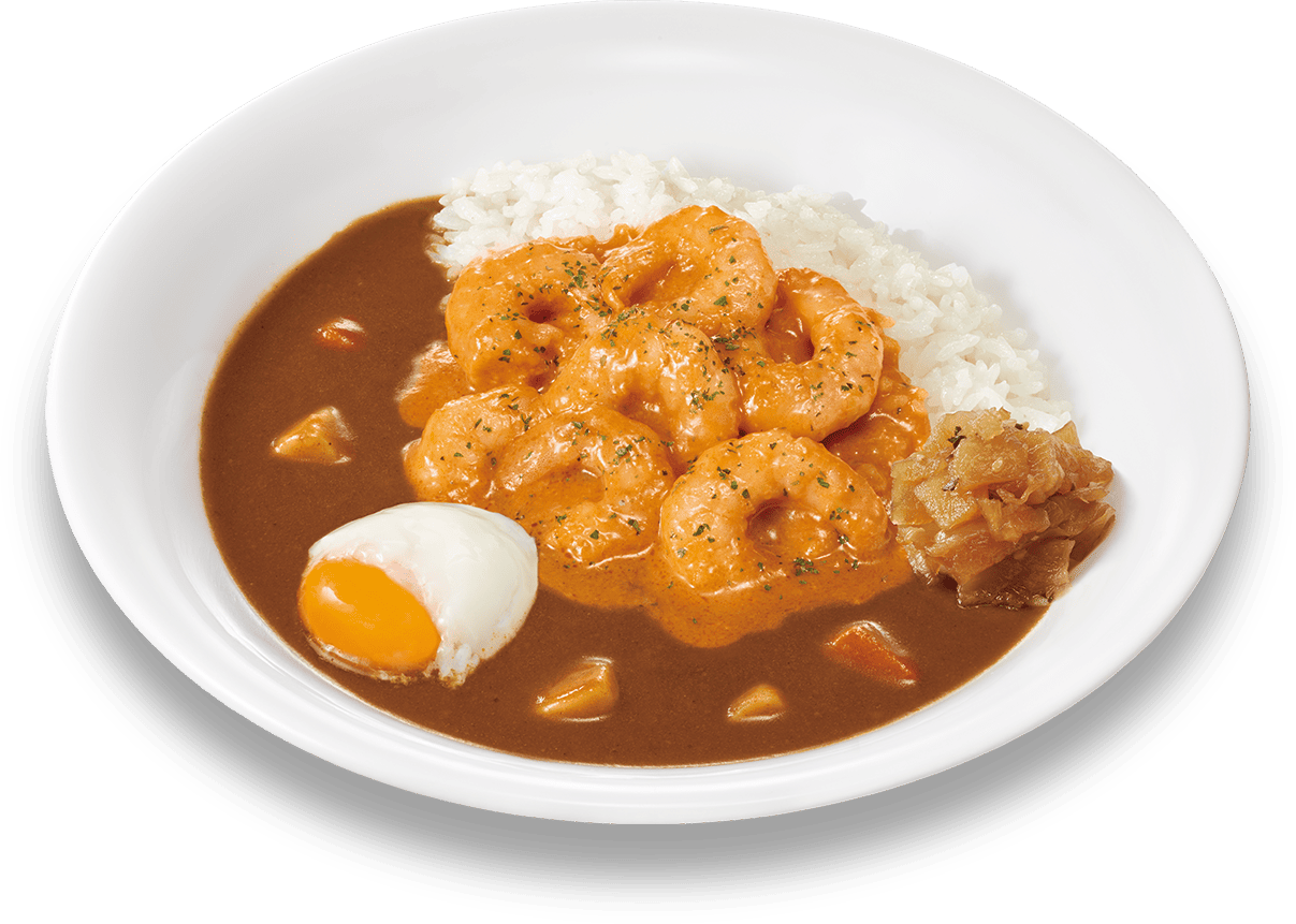 おんたまぷりぷりえびのビスクカレー