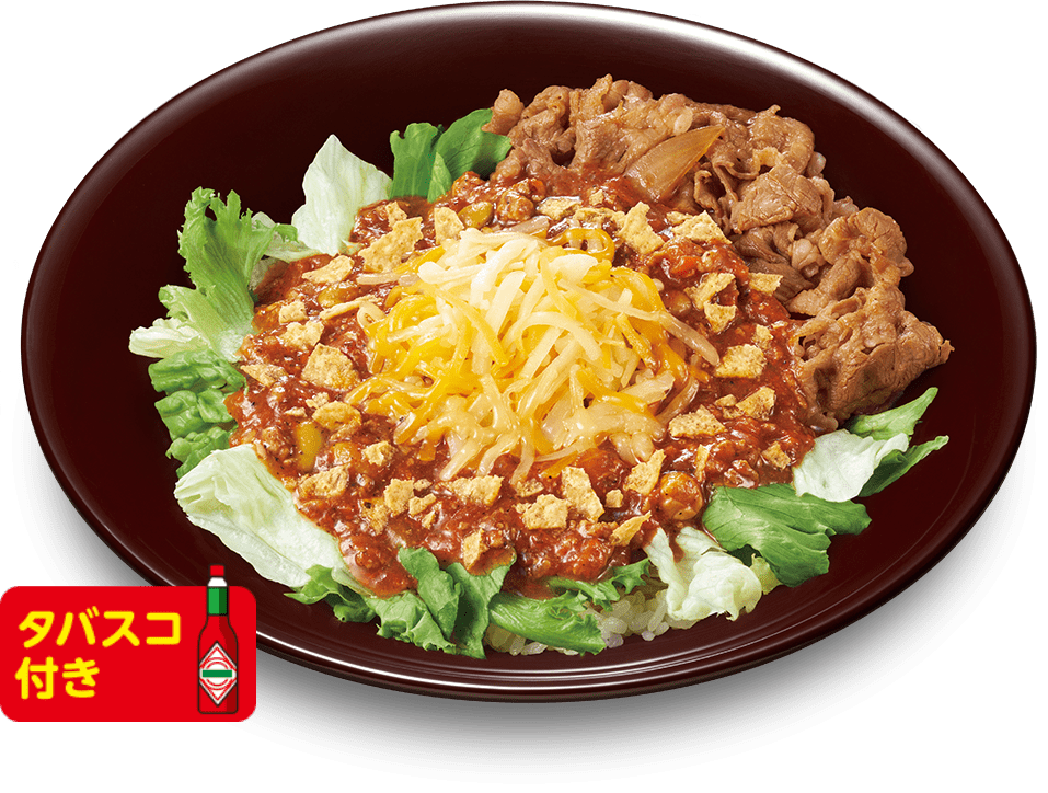 牛あいがけタコライス
