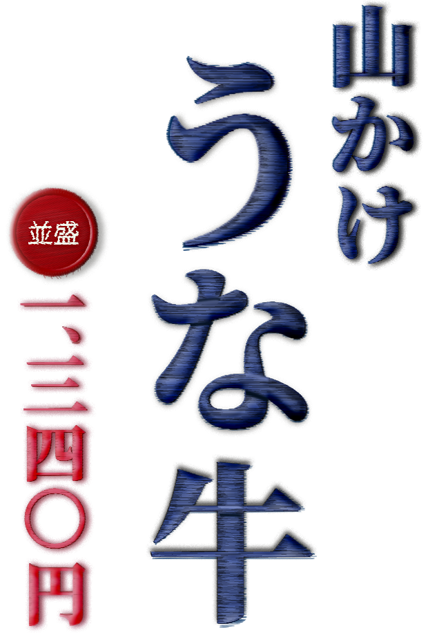 山かけ うな牛 並盛1,340円